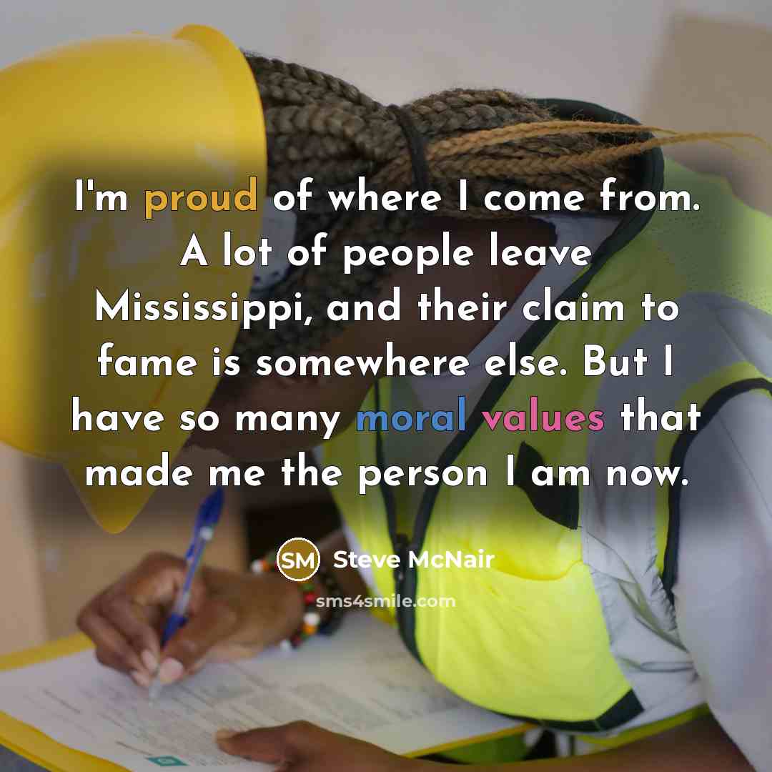 “I'm proud of where I come from. A lot of…” quote by Steve McNair