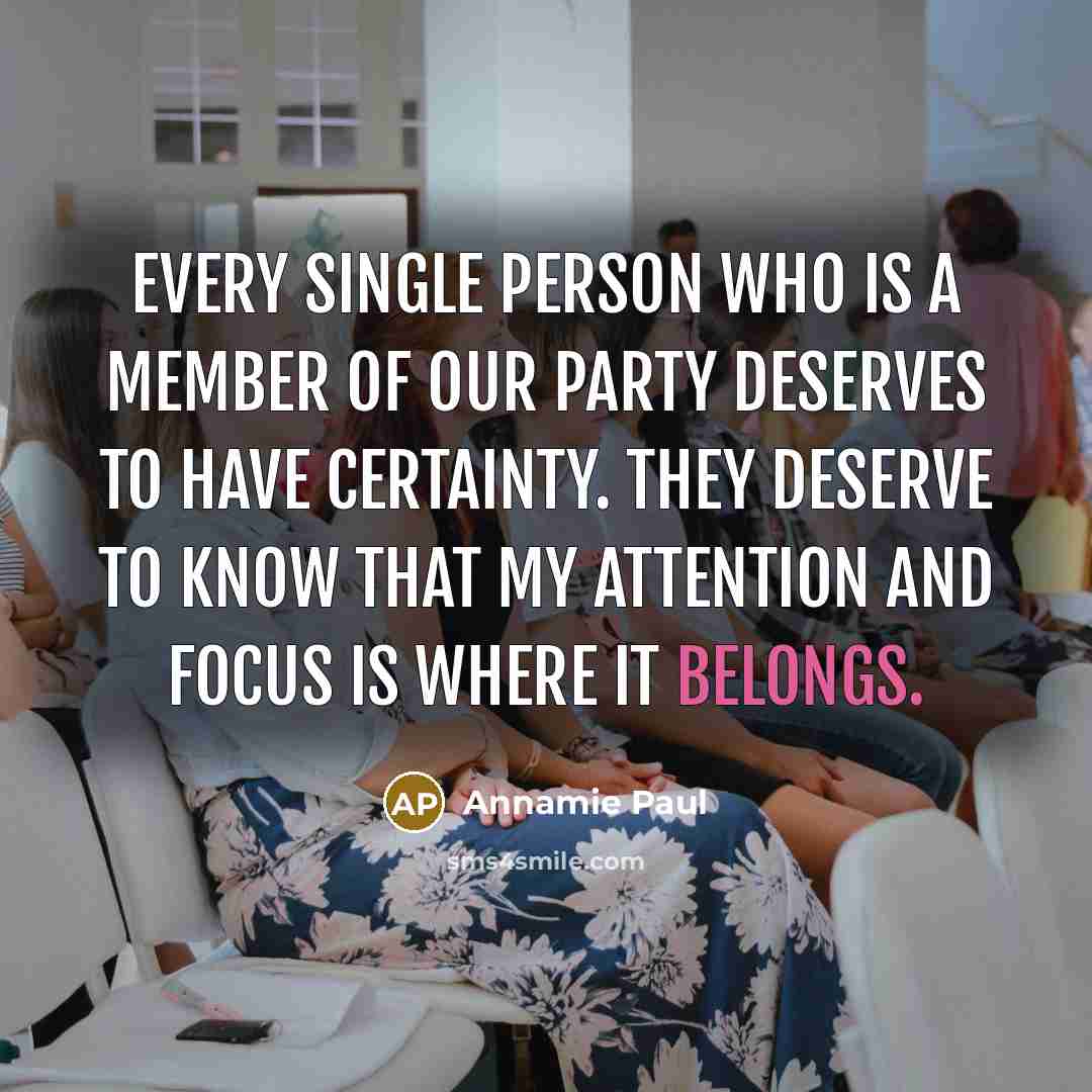 “Every single person who is a member of our party…” quote by Annamie Paul