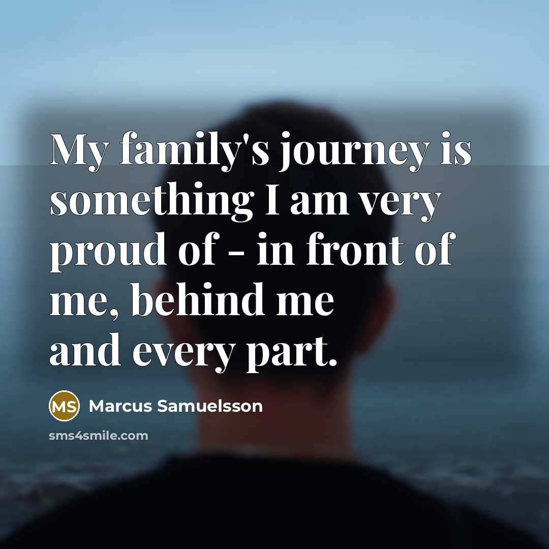“My family's journey is something I am very proud of…” quote by Marcus Samuelsson