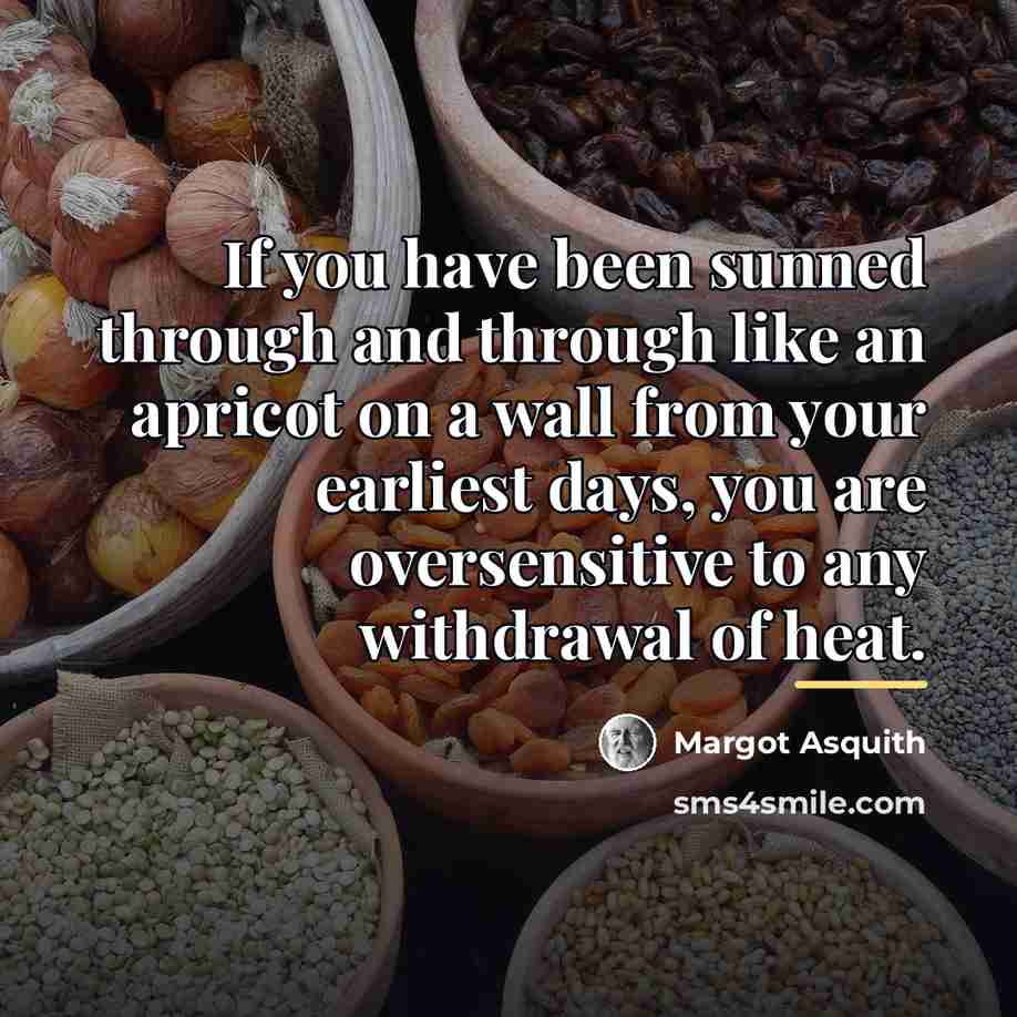 “If you have been sunned through and through like an…” quote by Margot Asquith