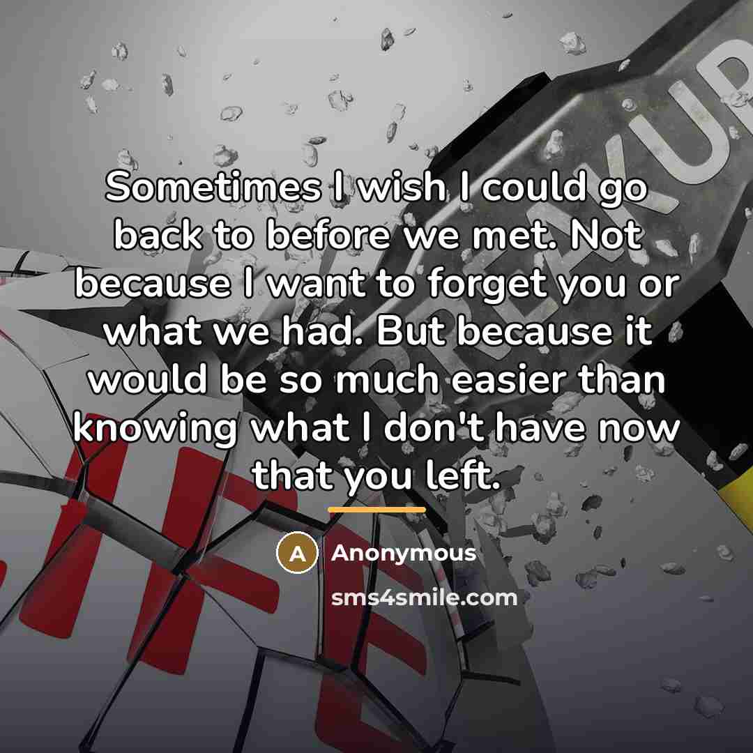 “Sometimes I wish I could go back to before we…” quote by Anonymous