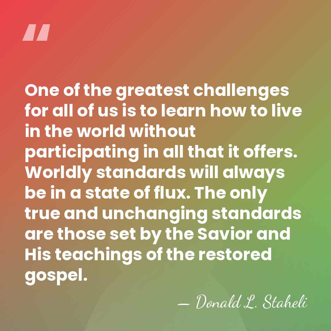 One of the greatest challenges for all of us is to learn&hellip; - Donald L. Staheli