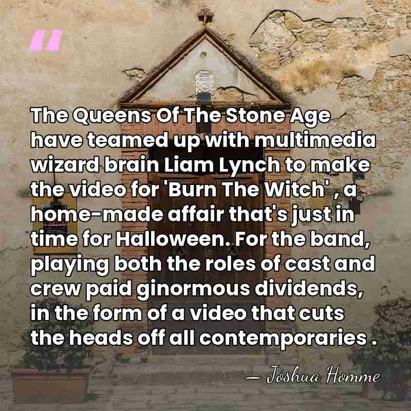 The Queens Of The Stone Age have teamed up with multimedia wizard&hellip; - Joshua Homme