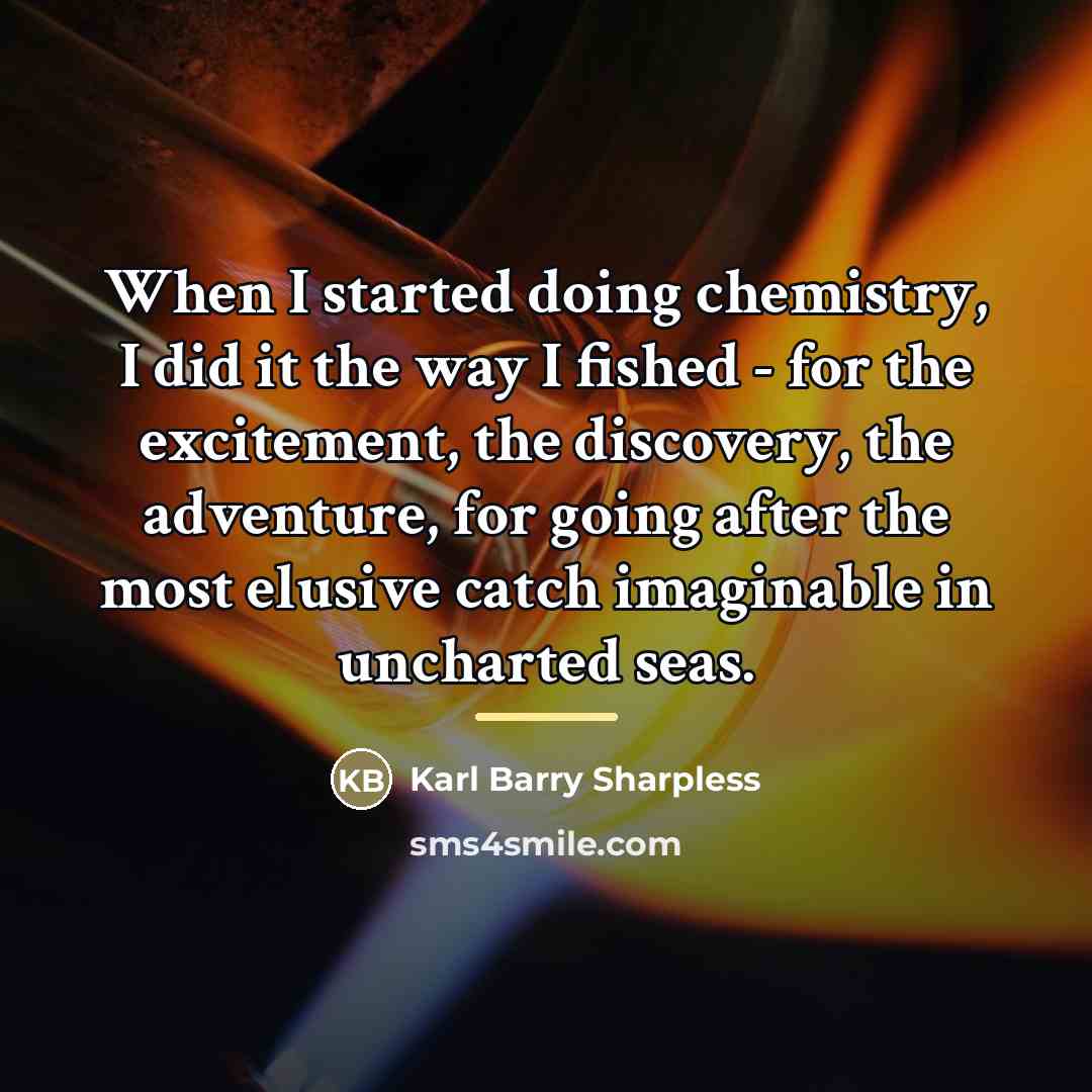“When I started doing chemistry, I did it the way…” quote by Karl Barry Sharpless