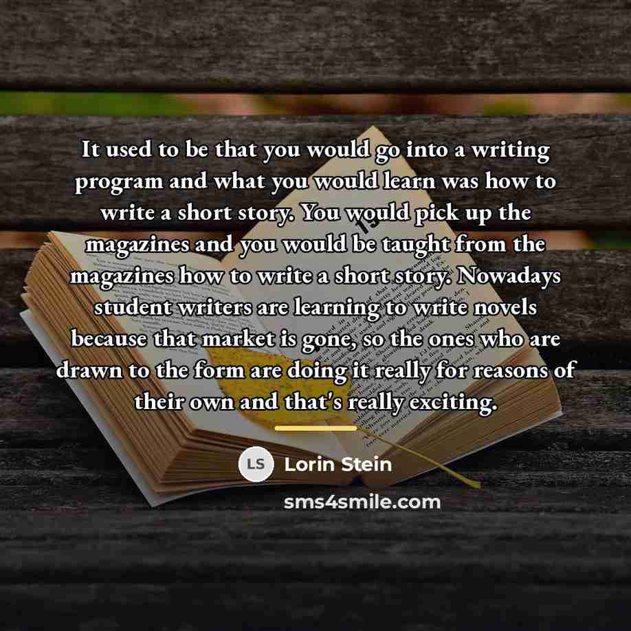 “It used to be that you would go into a…” quote by Lorin Stein