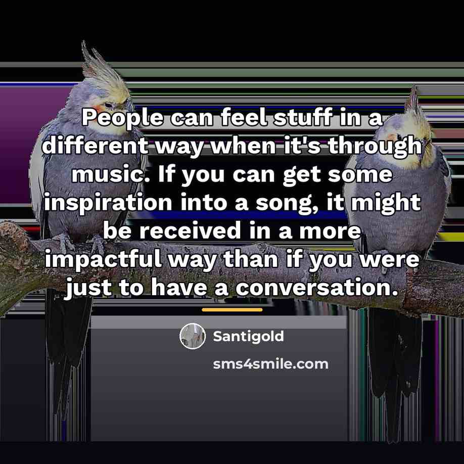 “People can feel stuff in a different way when it's…” quote by Santigold