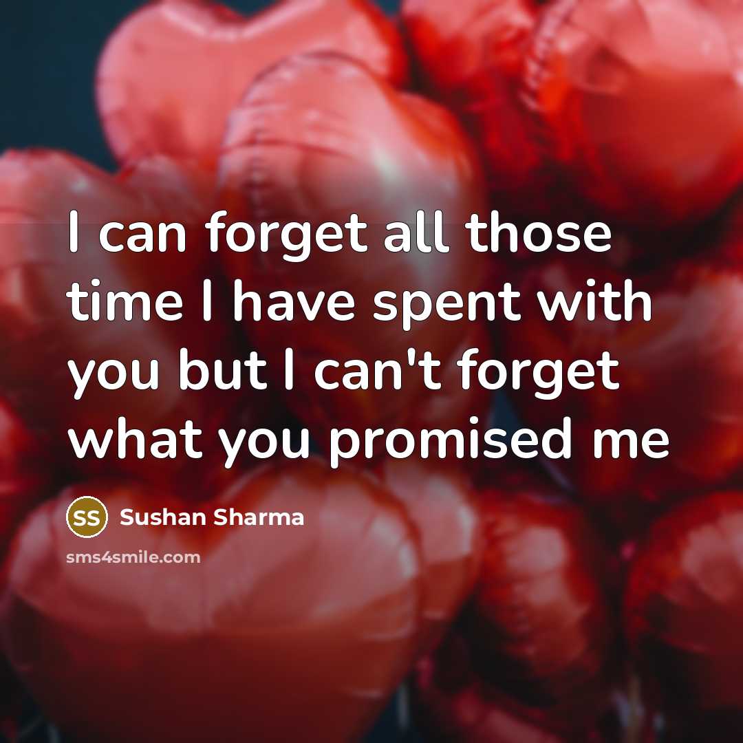“I can forget all those time I have spent with…” quote by Sushan Sharma