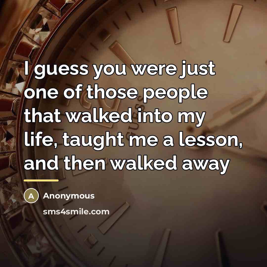“I guess you were just one of those people that…” quote by Anonymous