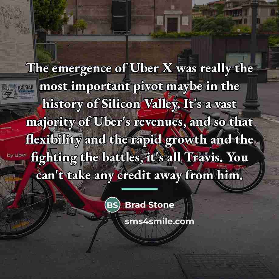 “The emergence of Uber X was really the most important…” quote by Brad Stone