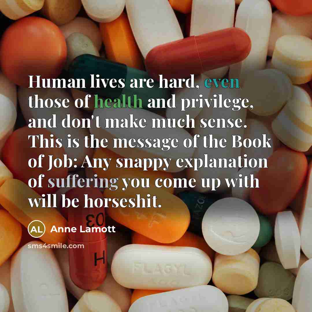 “Human lives are hard, even those of health and privilege,…” quote by Anne Lamott