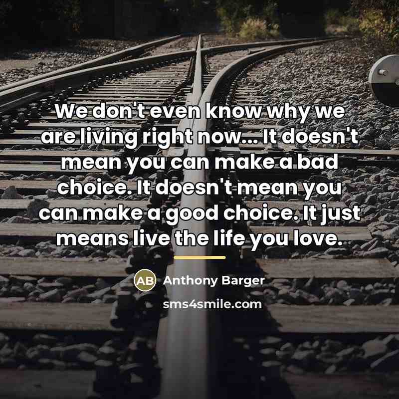 “We don't even know why we are living right now...…” quote by Anthony Barger