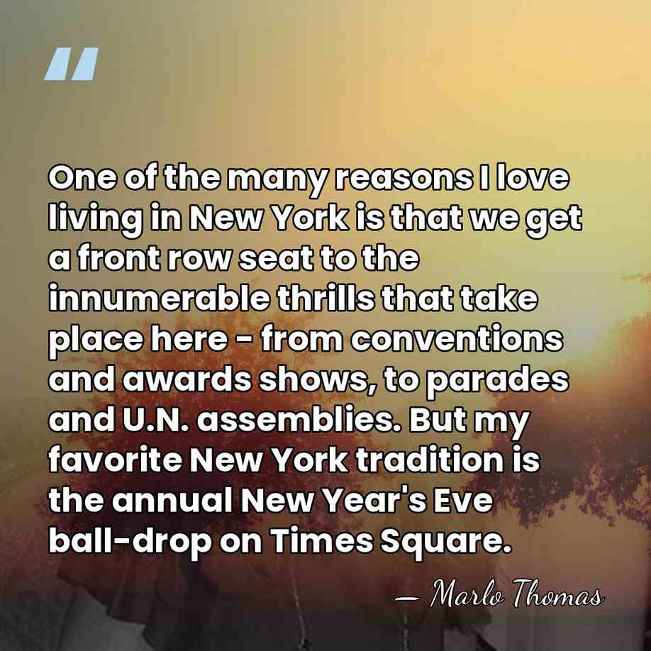 One of the many reasons I love living in New York is&hellip; - Marlo Thomas