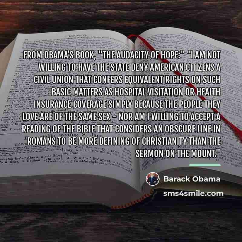 “From Obama's book, "The Audacity of Hope:" "I am not…” quote by Barack Obama