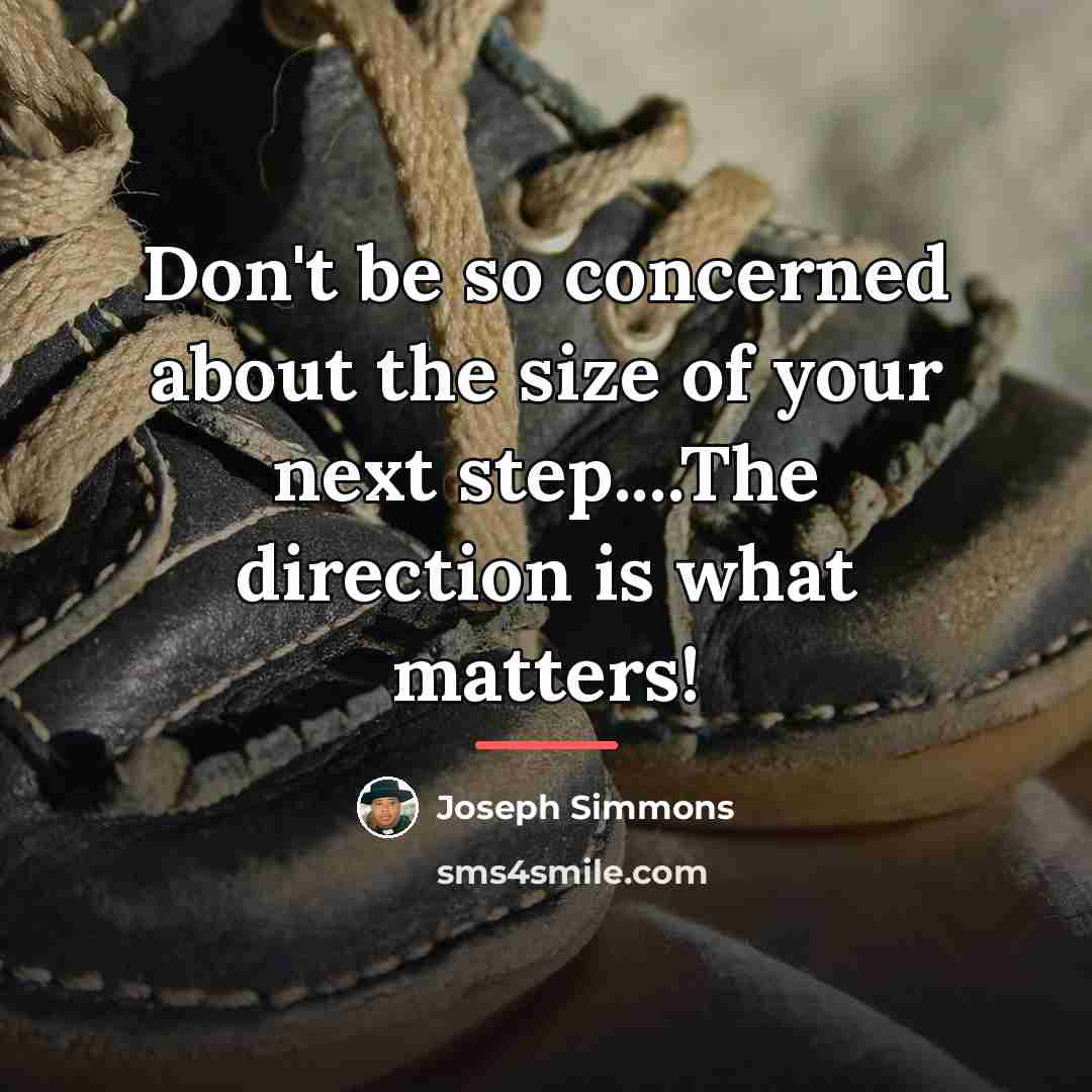 “Don't be so concerned about the size of your next…” quote by Joseph Simmons