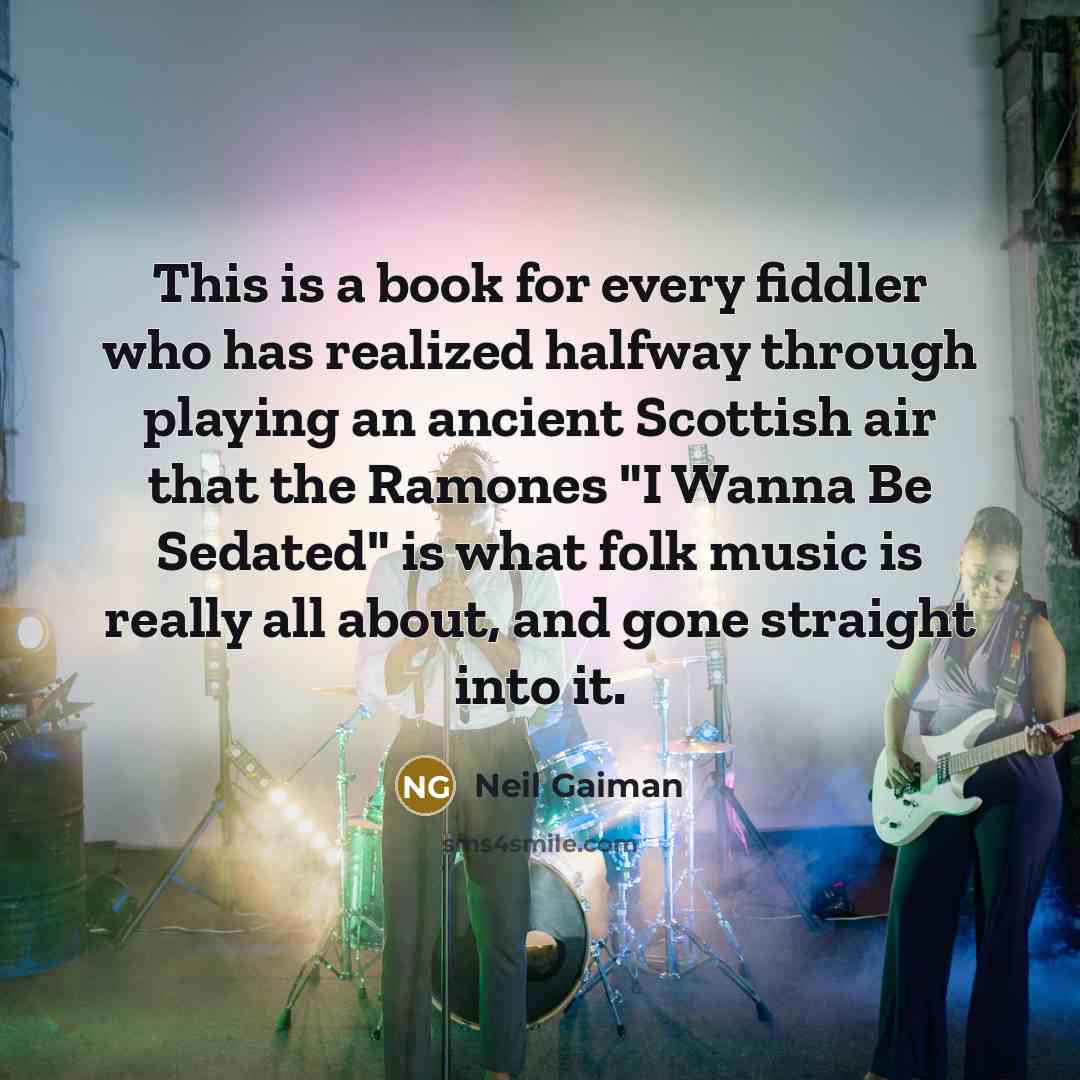 “This is a book for every fiddler who has realized…” quote by Neil Gaiman