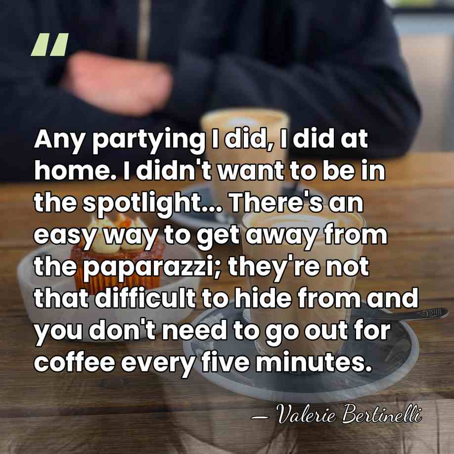Any partying I did, I did at home. I didn't want to&hellip; - Valerie Bertinelli