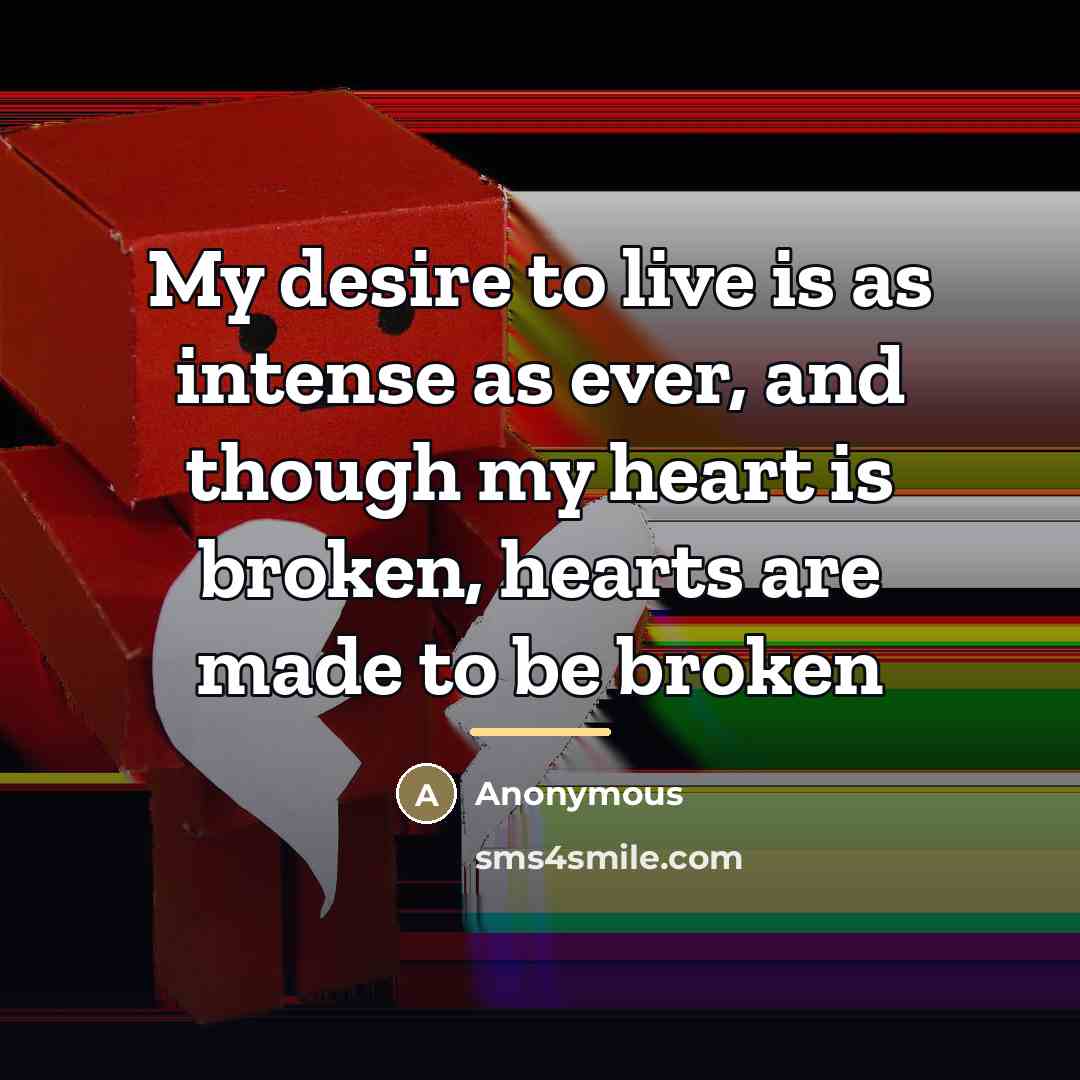 “My desire to live is as intense as ever, and…” quote by Anonymous