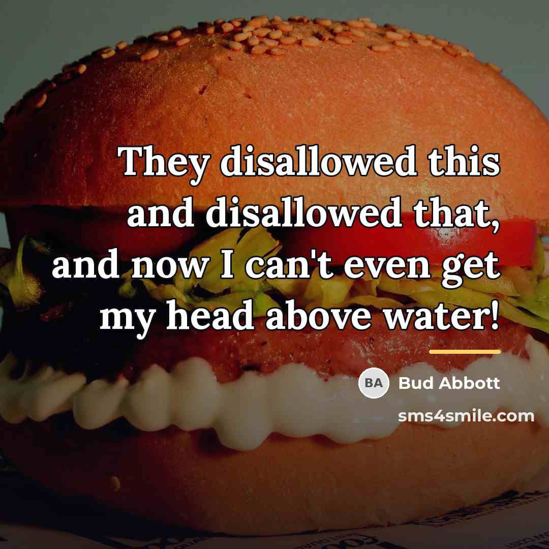 “They disallowed this and disallowed that, and now I can't…” quote by Bud Abbott
