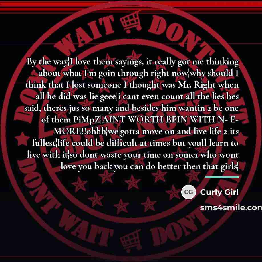 “By the way¦I love them sayings, it really got me…” quote by Curly Girl
