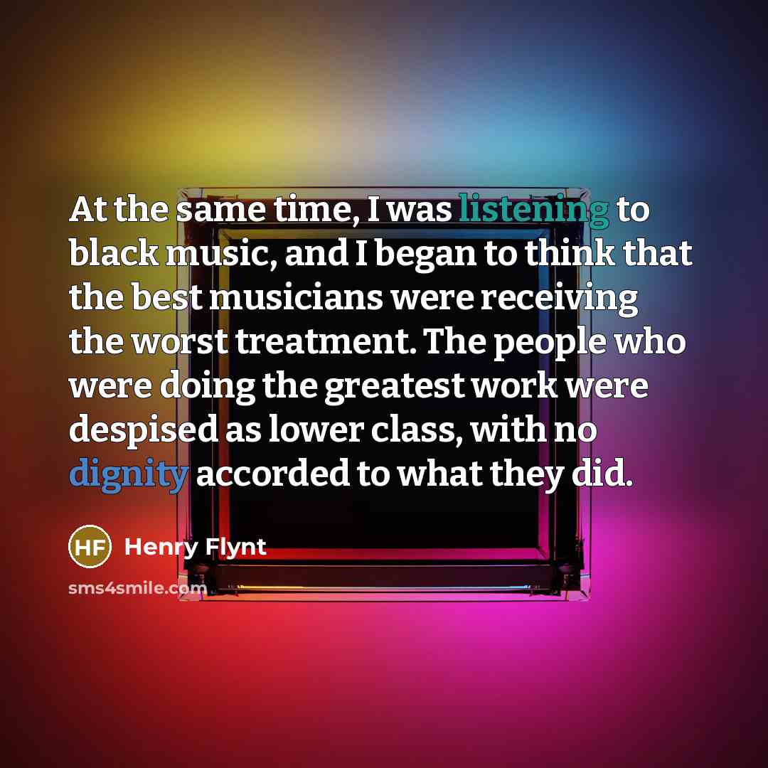 “At the same time, I was listening to black music,…” quote by Henry Flynt