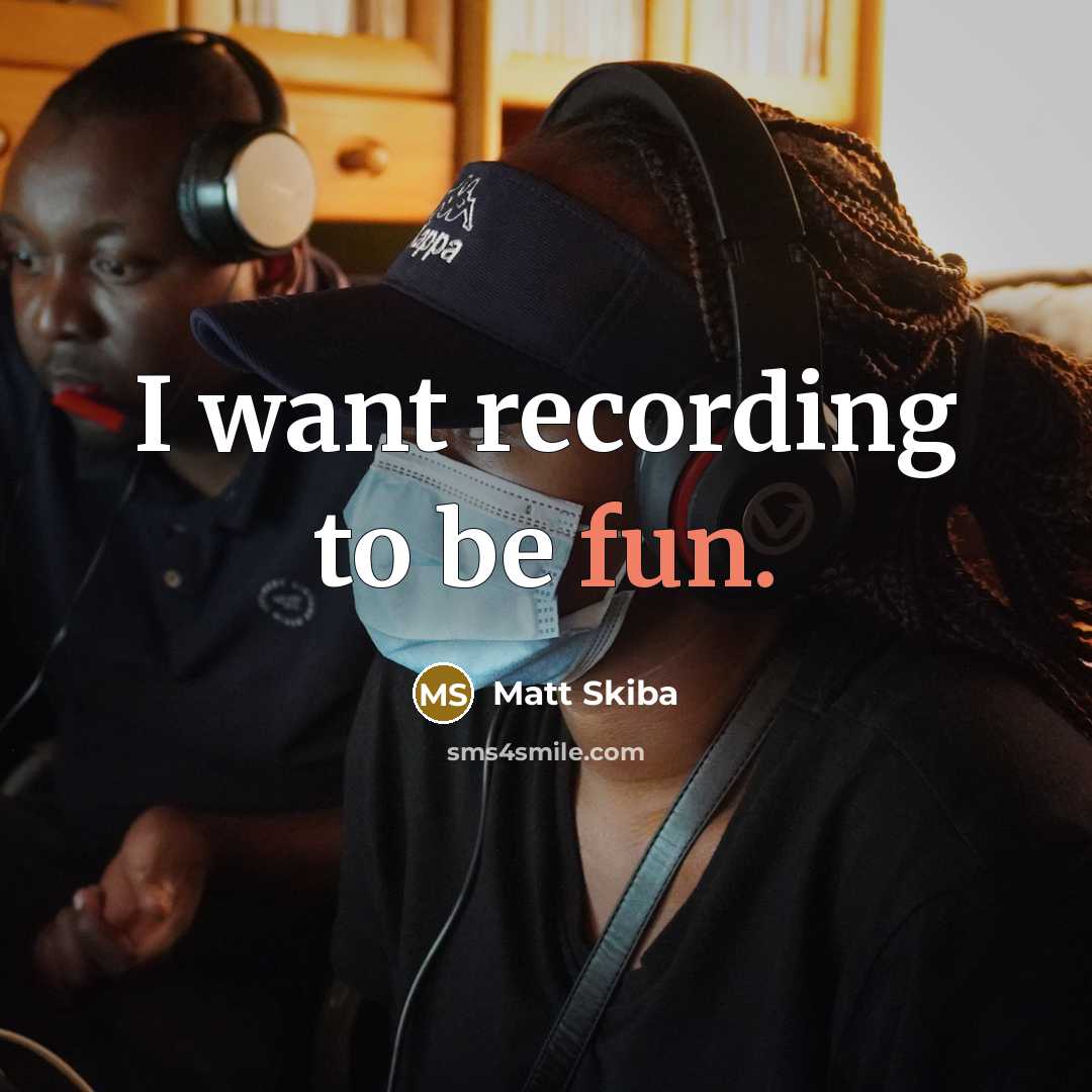 “I want recording to be fun.…” quote by Matt Skiba
