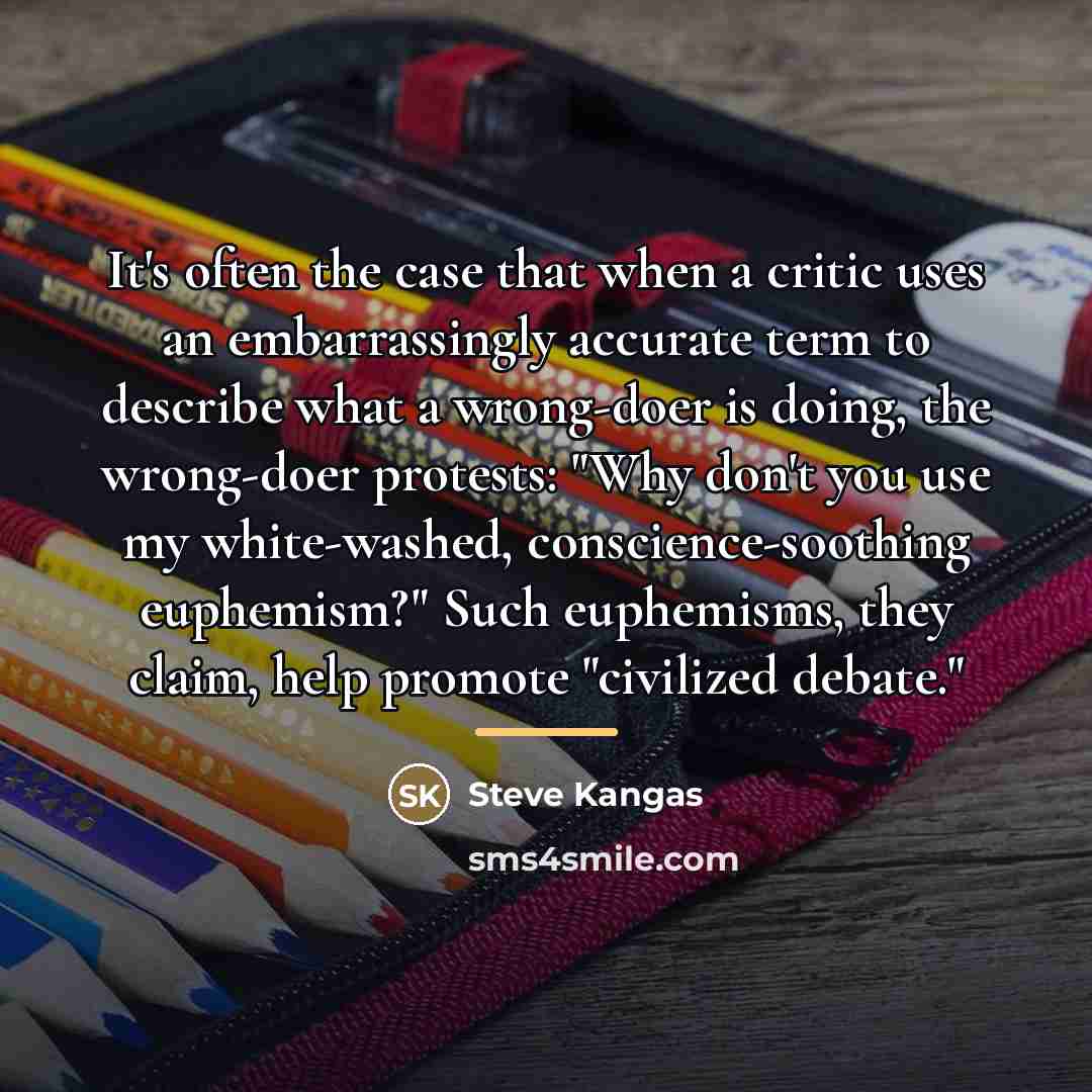 “It's often the case that when a critic uses an…” quote by Steve Kangas