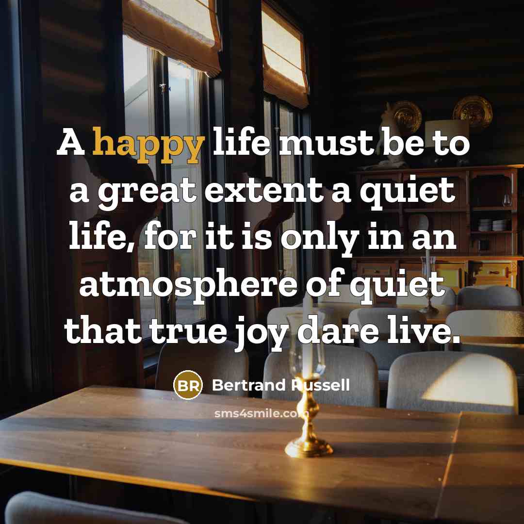“A happy life must be to a great extent a…” quote by Bertrand Russell