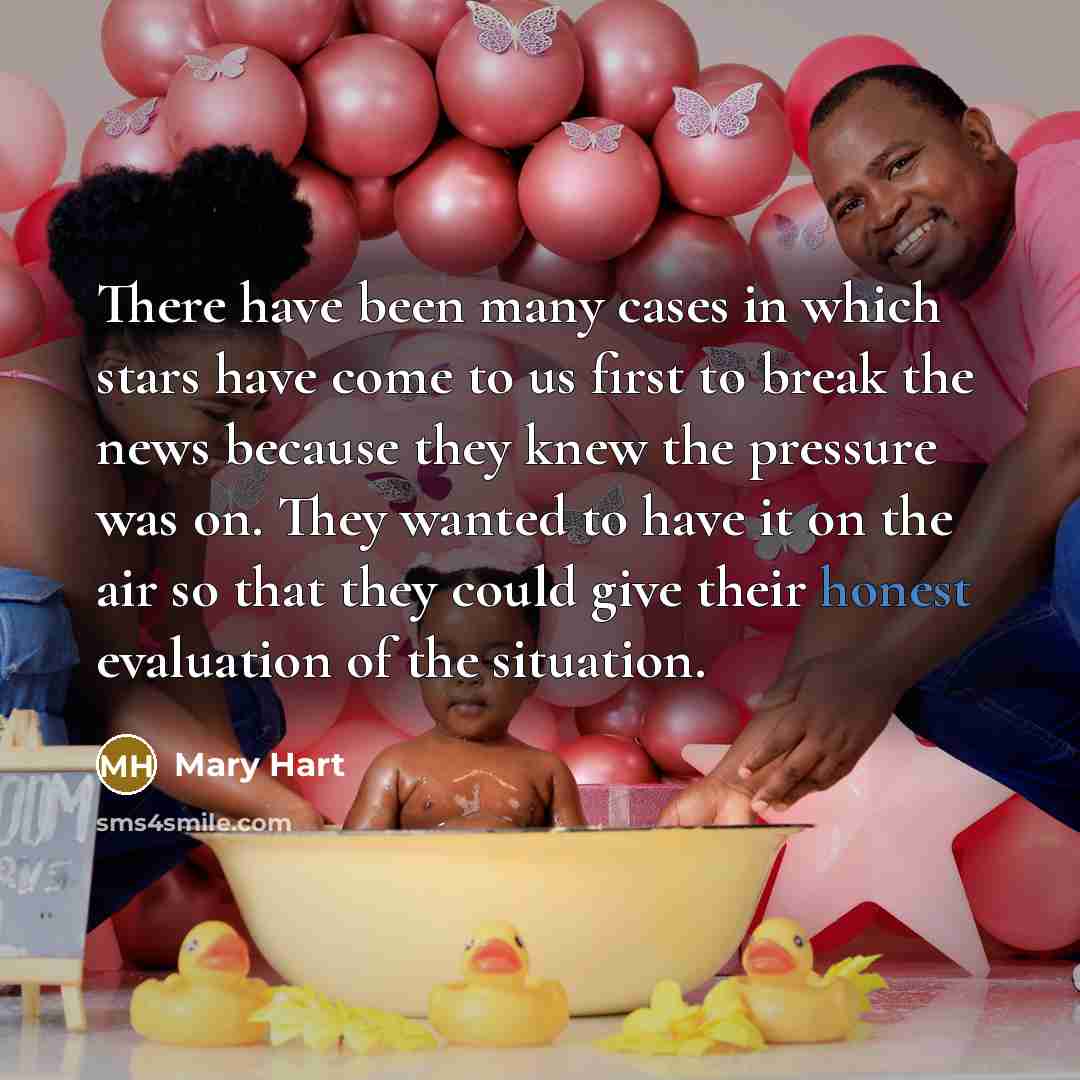 “There have been many cases in which stars have come…” quote by Mary Hart