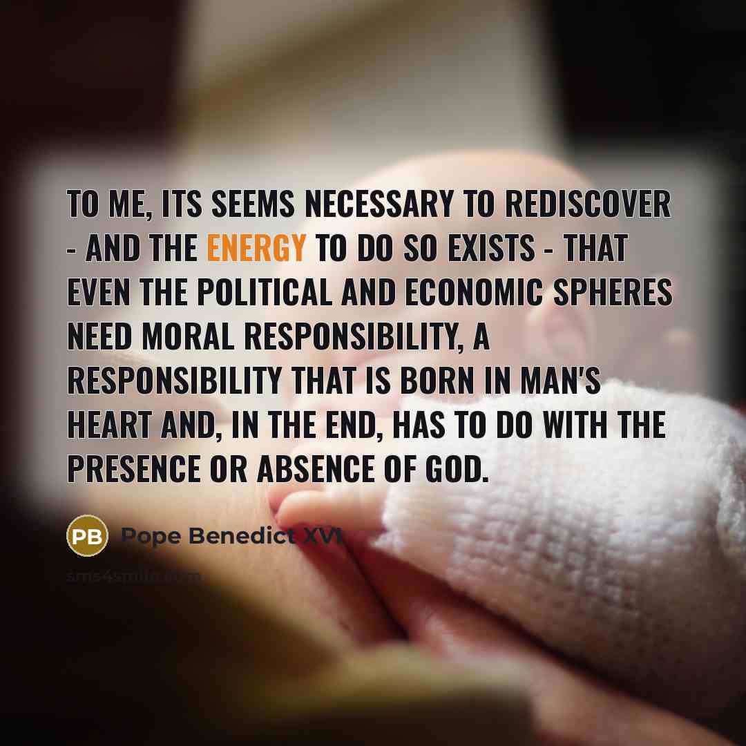 “To me, its seems necessary to rediscover - and the…” quote by Pope Benedict XVI
