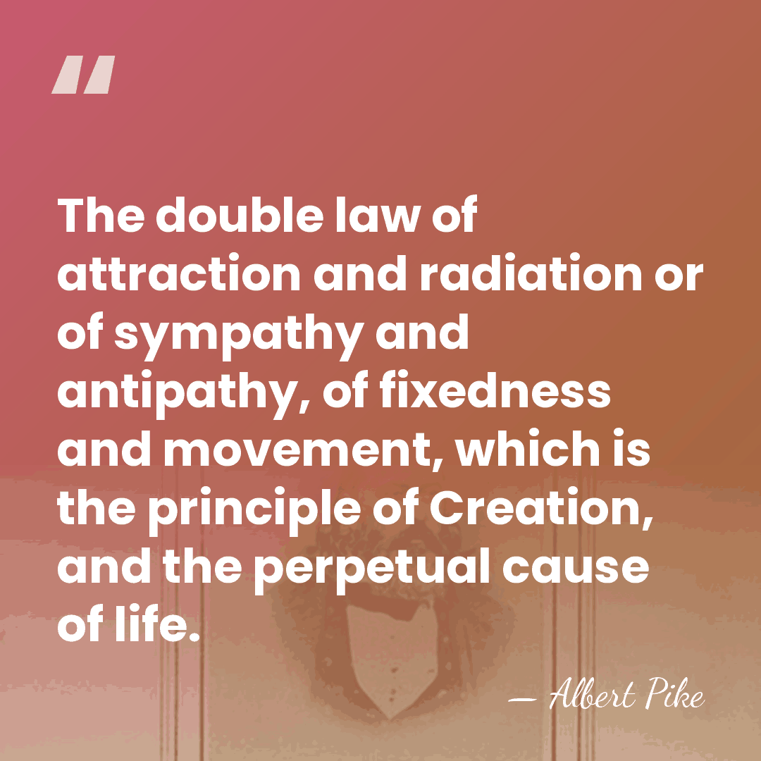 The double law of attraction and radiation or of sympathy and antipathy,&hellip; - Albert Pike
