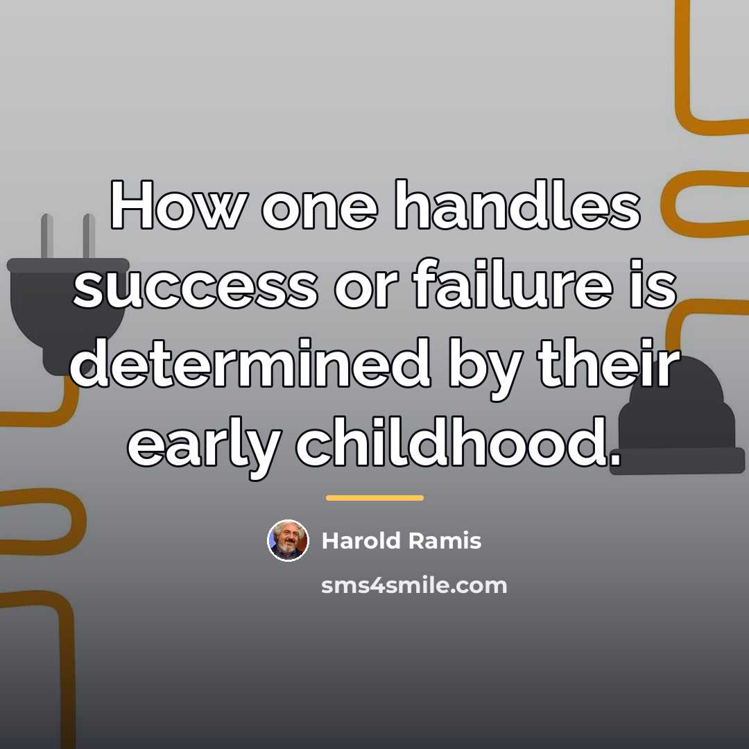 “How one handles success or failure is determined by their…” quote by Harold Ramis