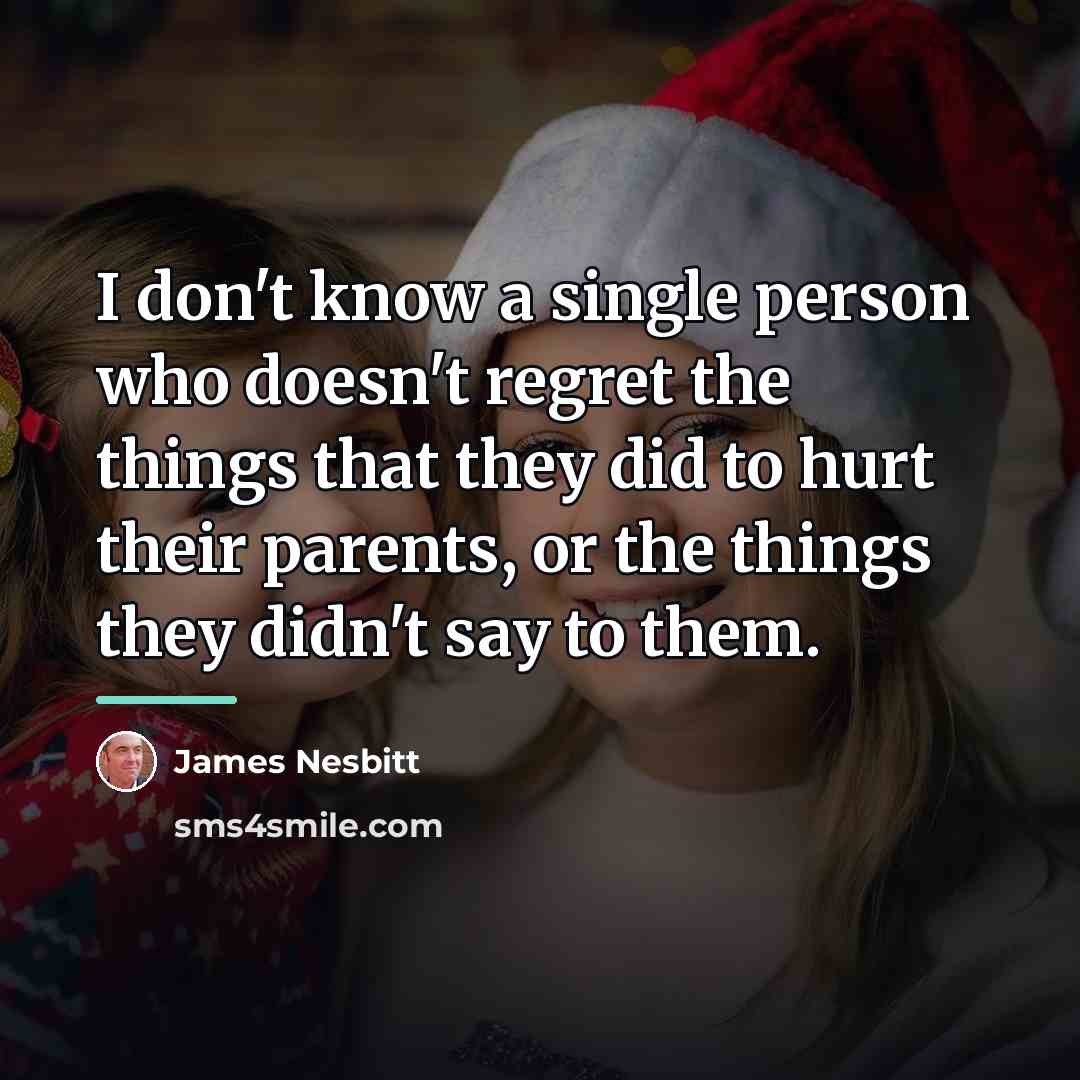 “I don't know a single person who doesn't regret the…” quote by James Nesbitt