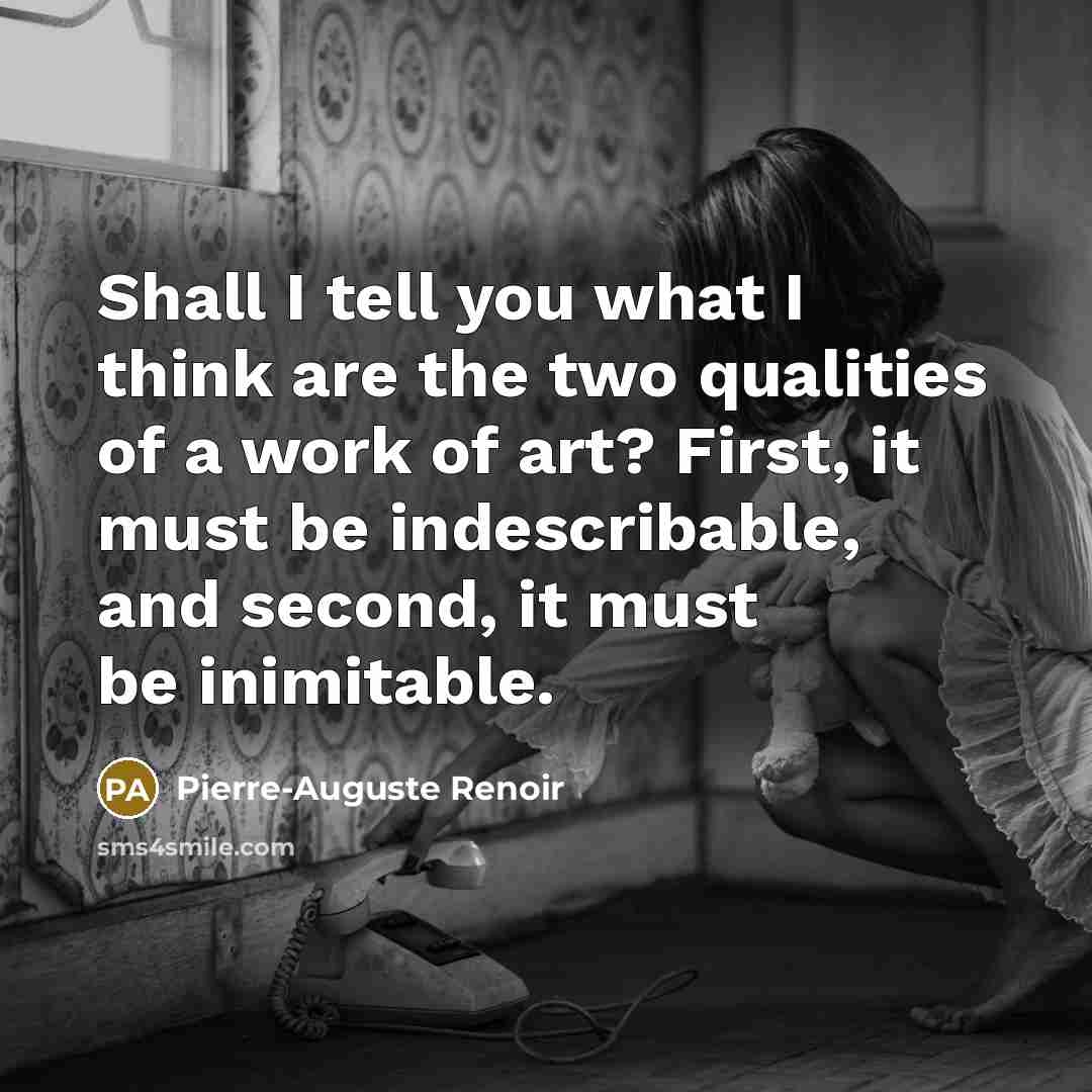 “Shall I tell you what I think are the two…” quote by Pierre-Auguste Renoir