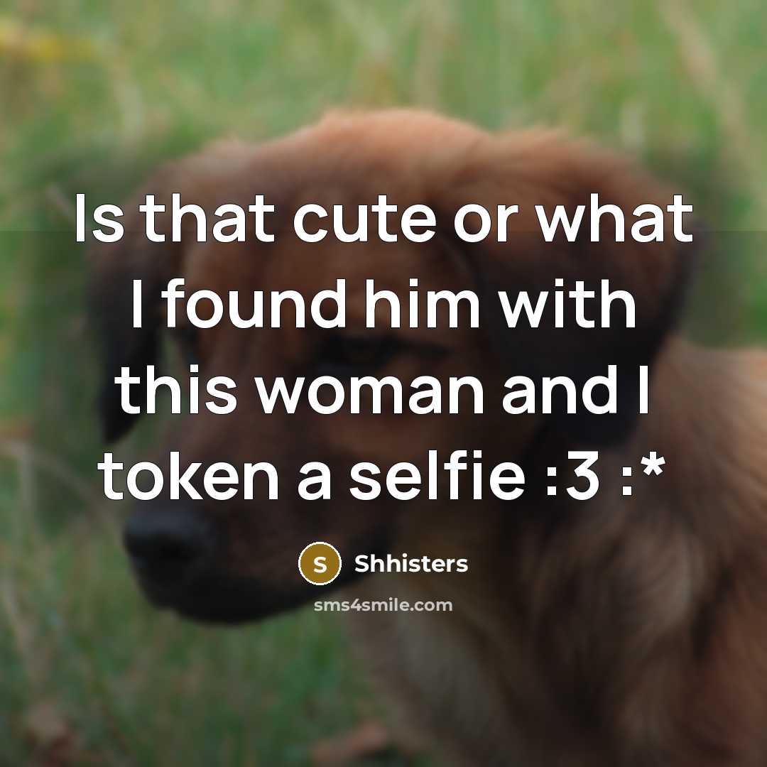 “Is that cute or what I found him with this…” quote by Shhisters