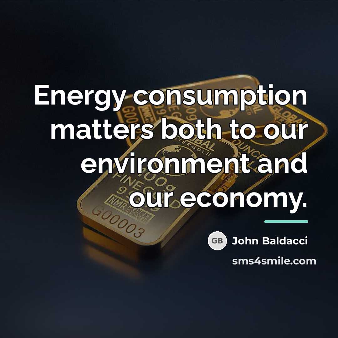 “Energy consumption matters both to our environment and our economy.…” quote by John Baldacci