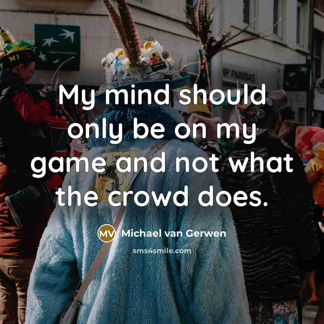 “My mind should only be on my game and not…” quote by Michael van Gerwen