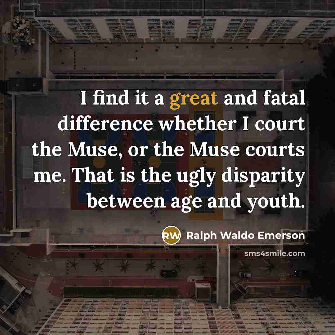 “I find it a great and fatal difference whether I…” quote by Ralph Waldo Emerson