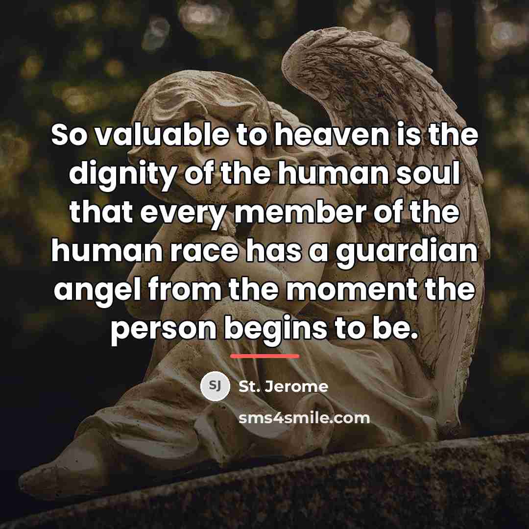 “So valuable to heaven is the dignity of the human…” quote by St. Jerome
