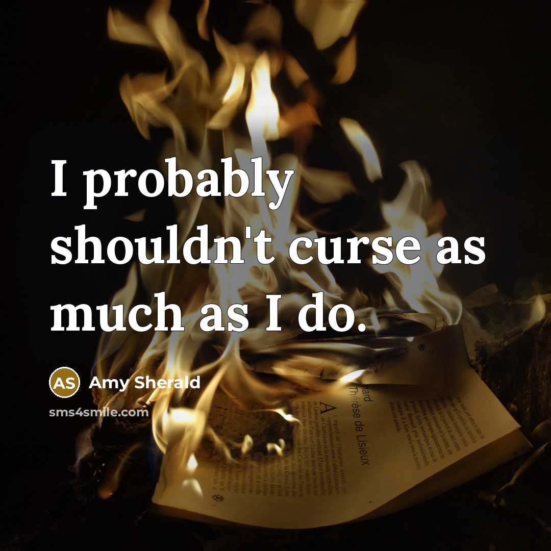 “I probably shouldn't curse as much as I do.…” quote by Amy Sherald