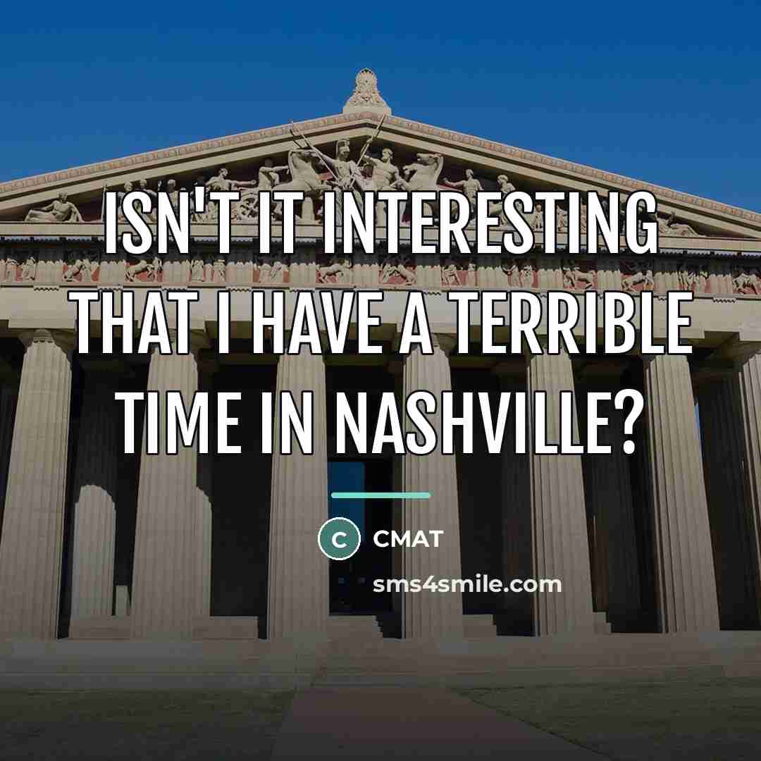 “Isn't it interesting that I have a terrible time in…” quote by CMAT