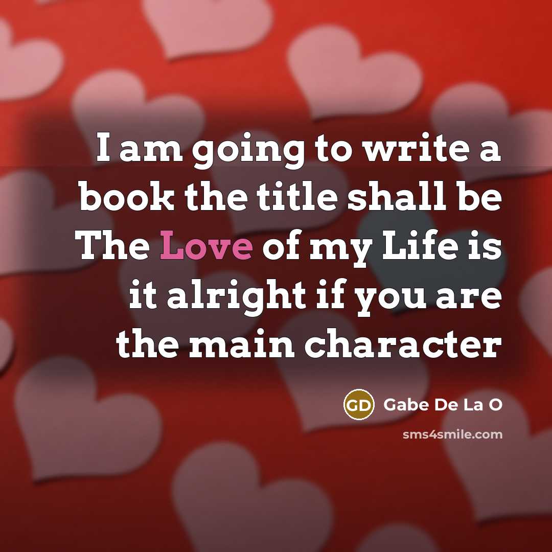 “I am going to write a book the title shall…” quote by Gabe De La O