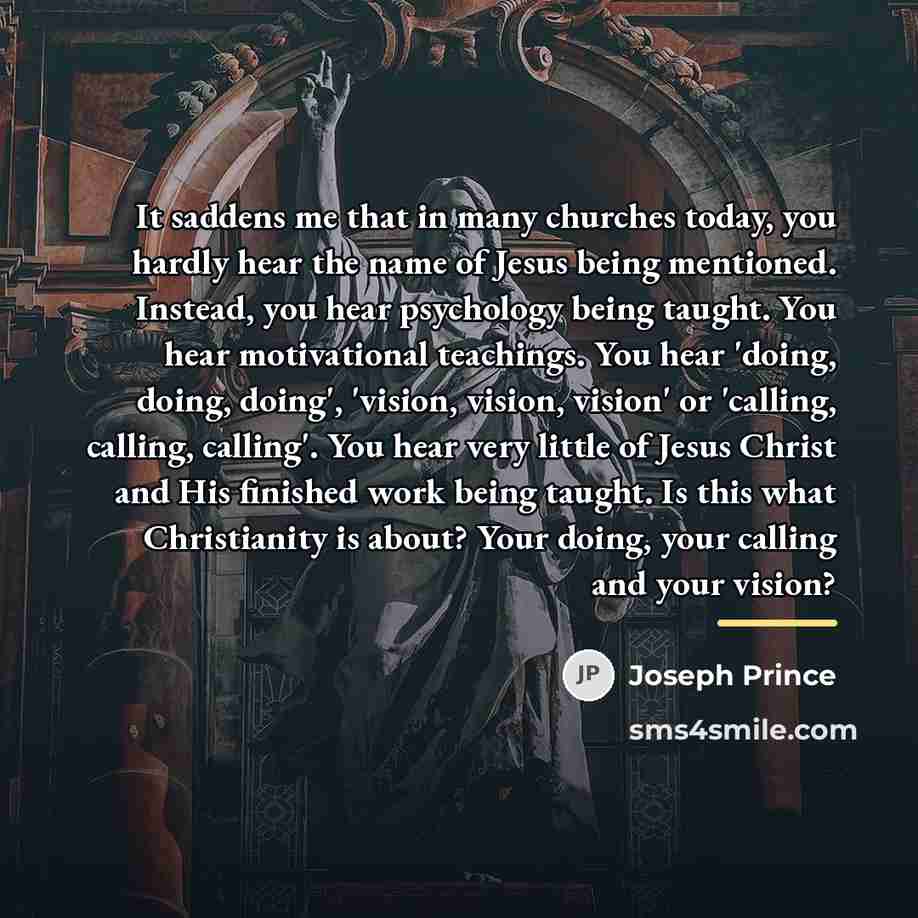 “It saddens me that in many churches today, you hardly…” quote by Joseph Prince