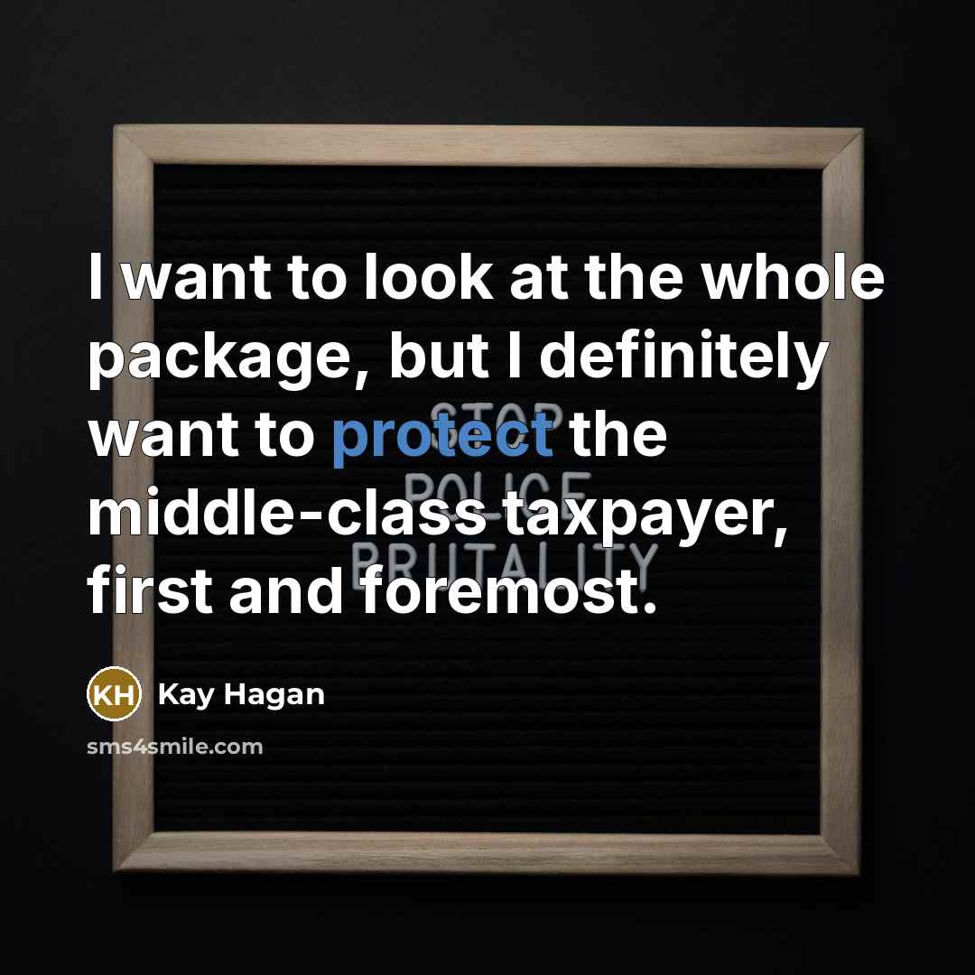 “I want to look at the whole package, but I…” quote by Kay Hagan