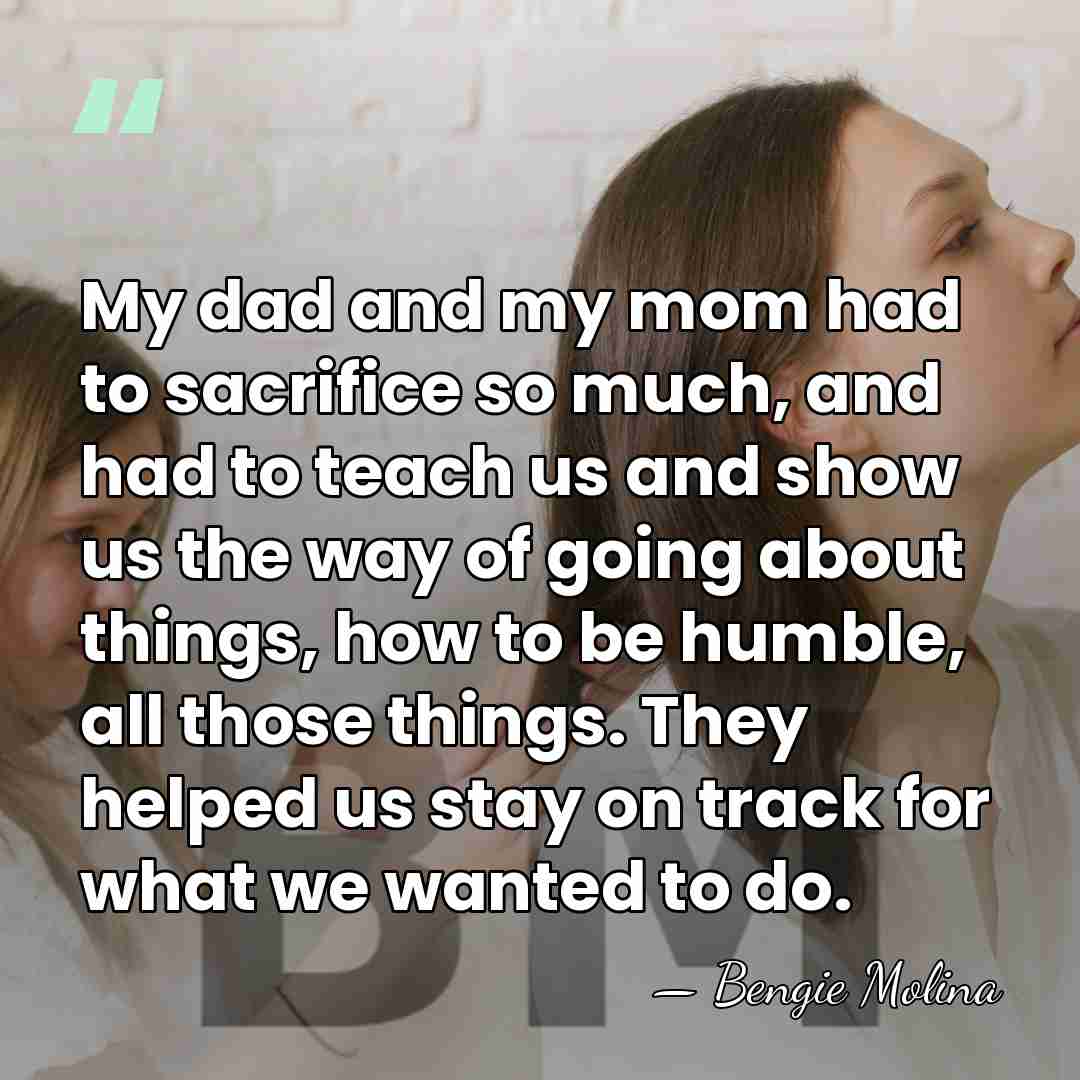 My dad and my mom had to sacrifice so much, and had&hellip; - Bengie Molina