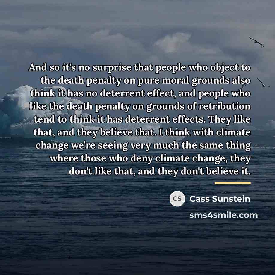 “And so it's no surprise that people who object to…” quote by Cass Sunstein