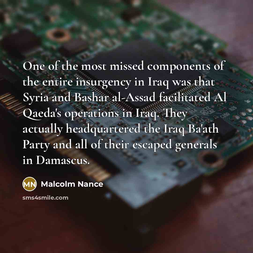 “One of the most missed components of the entire insurgency…” quote by Malcolm Nance