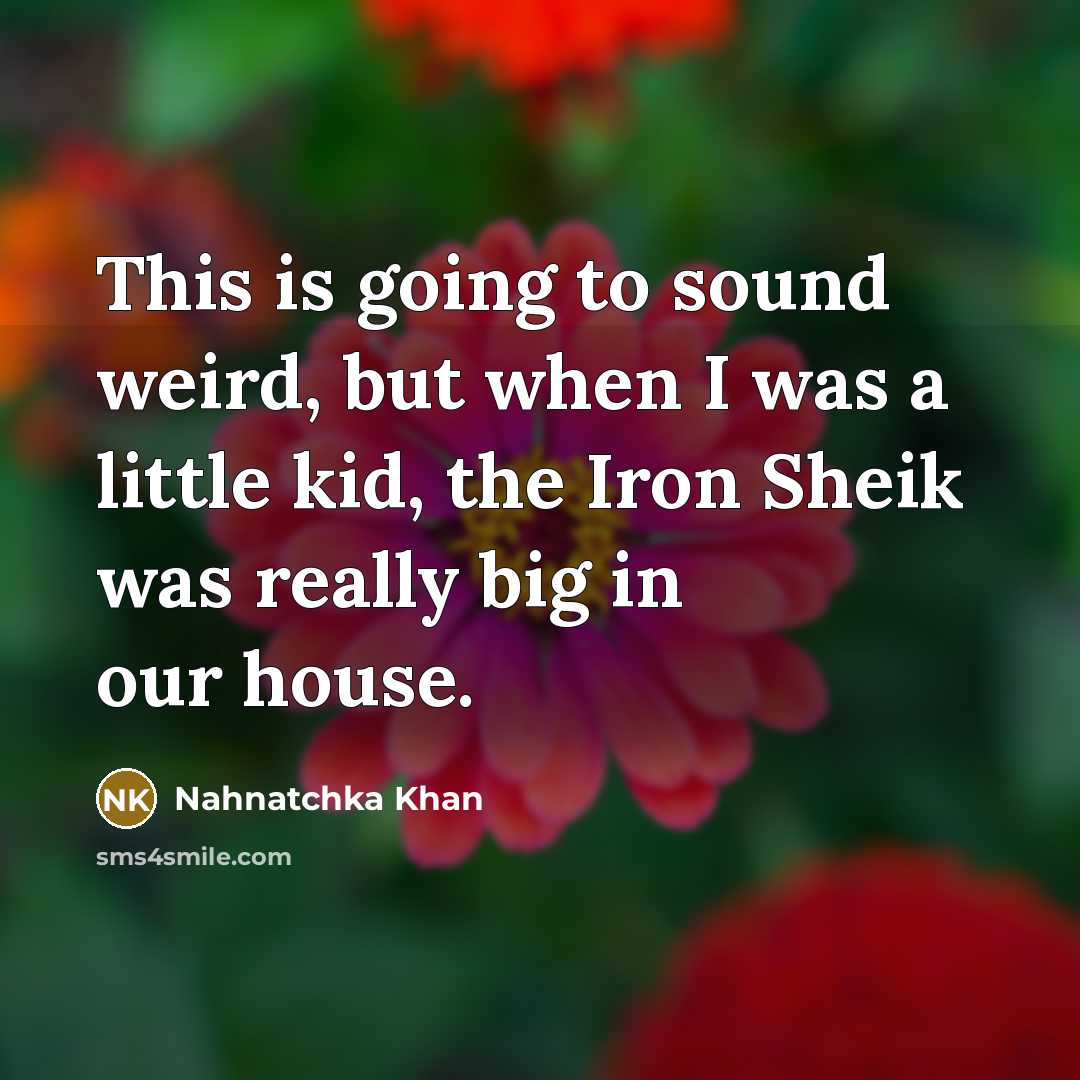 “This is going to sound weird, but when I was…” quote by Nahnatchka Khan