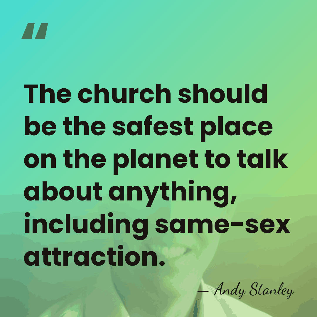 The church should be the safest place on the planet to talk&hellip; - Andy Stanley