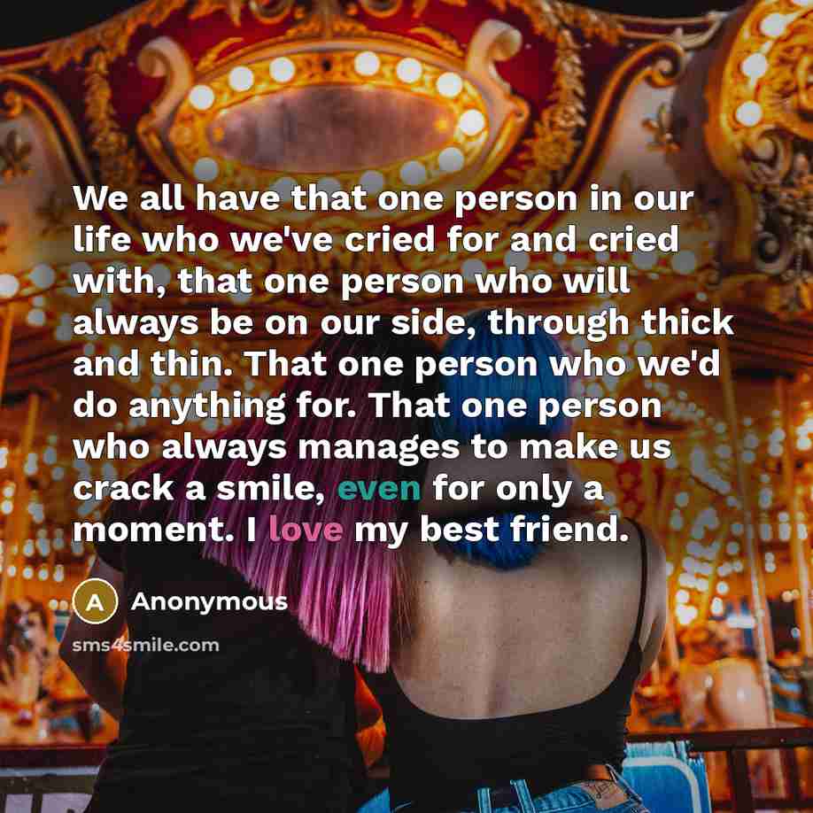 “We all have that one person in our life who…” quote by Anonymous