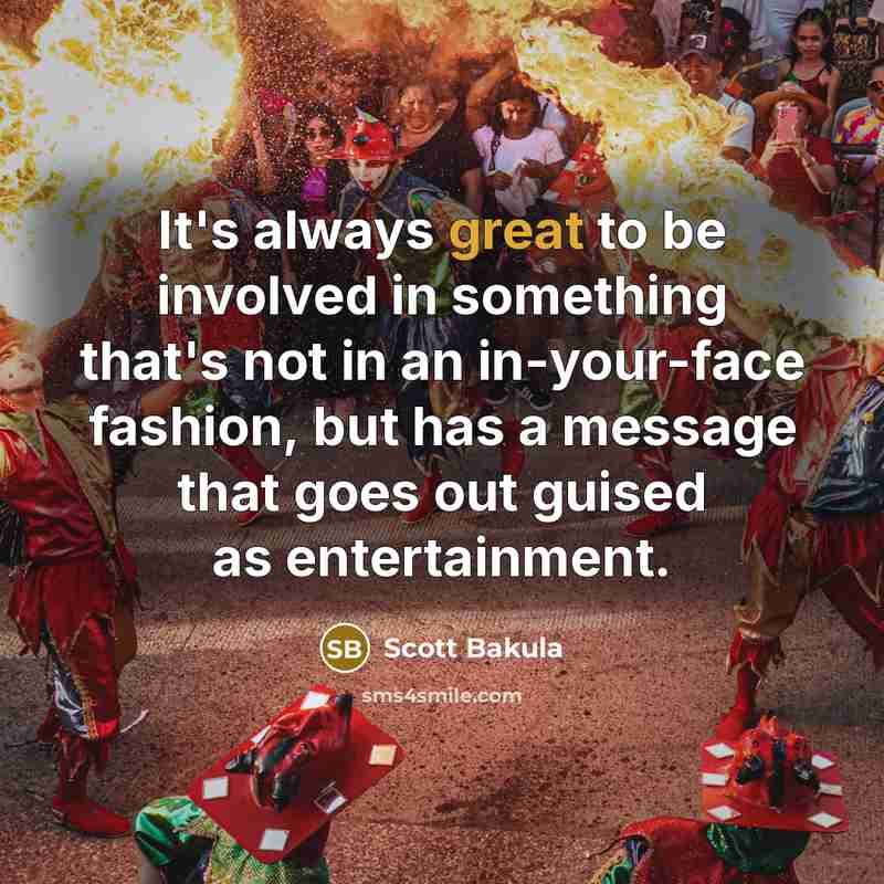 “It's always great to be involved in something that's not…” quote by Scott Bakula